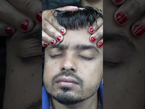 Soothing Sounds: Female Barber Ear & Head Massage ASMR Experience #shorts