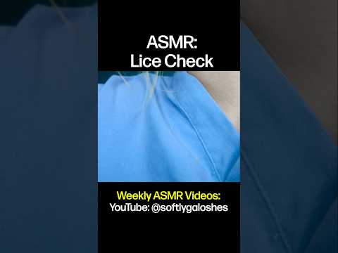 Did you ever get a lice check as a kid? I'm curious how common they are 🤔 #asmr #asmrroleplay