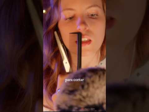 ✨ ASMR de PELUQUERÍA en 1 minuto  ✂️✨ #dormir #relax #asmr #shorts
