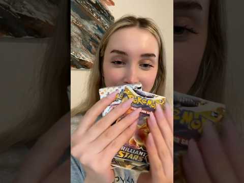 Pokémon pack asmr! Crinkling and tapping ⚡️ #asmr