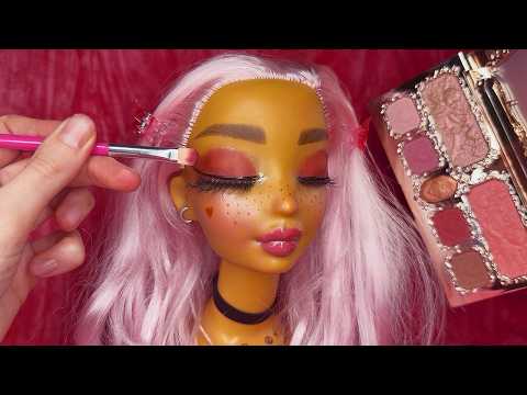 ASMR Makeup on Doll Head (Whispered)