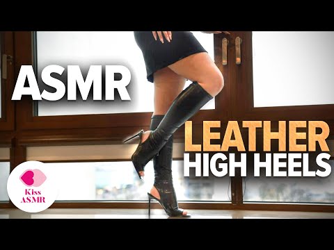 ASMR | Leather High Heels Sounds 4K