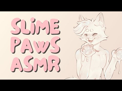 [Furry ASMR] Cat Massages Your Ears with Slime Paws 🤍 | Lotions and Hand Sounds, Ear Cupping...