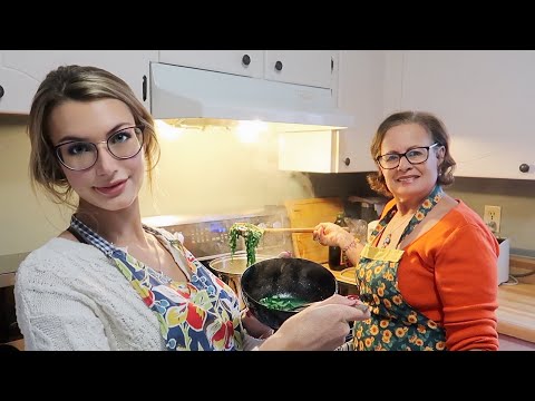 ASMR Making Green Soup *Soft Spoken*