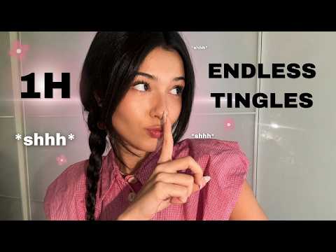 1 HOUR ASMR 🌸 NO Talking! Fast Wet & Dry Mouth Sounds, Hand Sounds & Finger SnapzzZ...