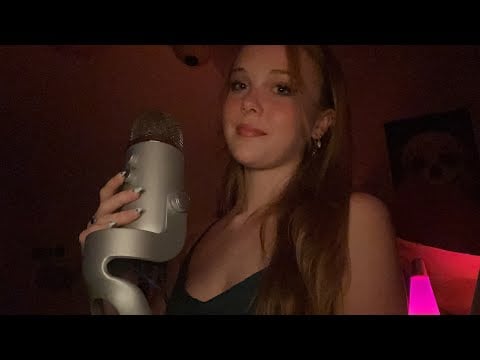 asmr inaudible whispers (mouth sounds, gum chewing)
