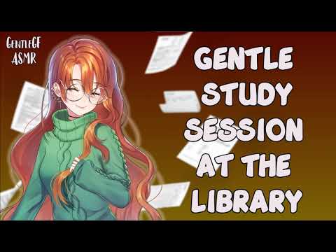 ASMR Study Session At The Library | Sleep Aid | Girlfriend RP | Page Turning & Writing Sounds