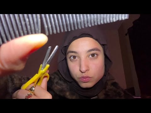 ASMR Fast and Aggressive Haircut ✂️✂️ (very chaotic!)