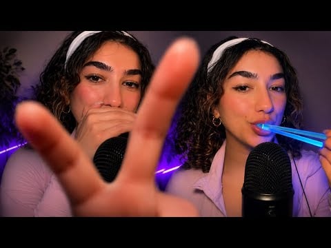 Sleepy ASMR with kisses, mouth sounds & light triggers 💤✨