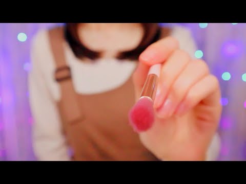 【ASMR/囁き】指やブラシであなたに文字を書く / ゆったりとした囁き / Writing On You