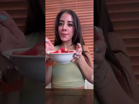 ASMR eating my breakfast after a work out