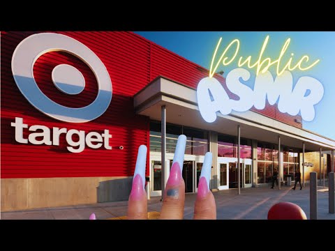 ASMR | Public ASMR in ​⁠@target while the store is busy | EXTRA LONG Nails + Tingles