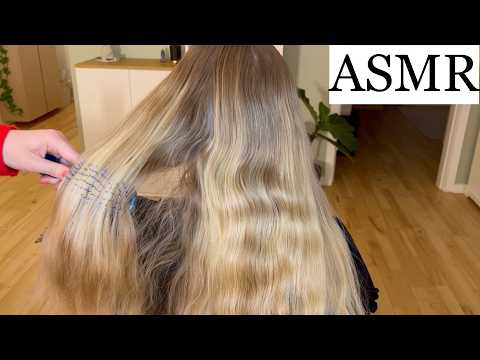 ASMR | Hair Brushing on Different Hair Types - Relaxing & Soothing (No Talking)