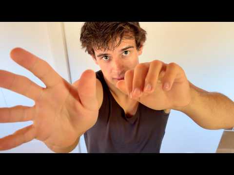 ASMR Hand Movements and Wood Trigger