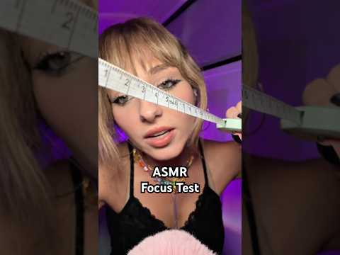 ASMR fast focus test lock in #asmr #asmrfocus #asmrfollowmyinstructions