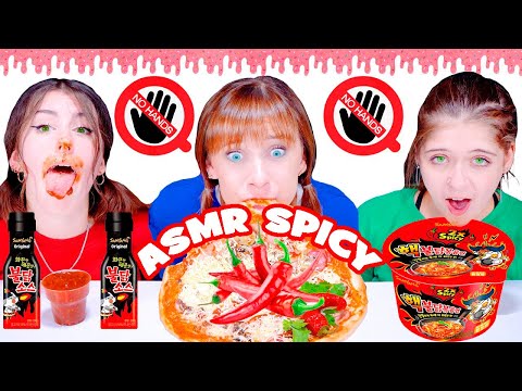 ASMR Eating Sounds Spicy Food Mukbang