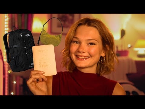 ASMR what's in my bag (travel edition!) ✈️ 🌄✨