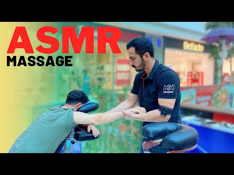ASMR MASSAGE YAKUP - Scapula + shoulder + waist (chair massage)