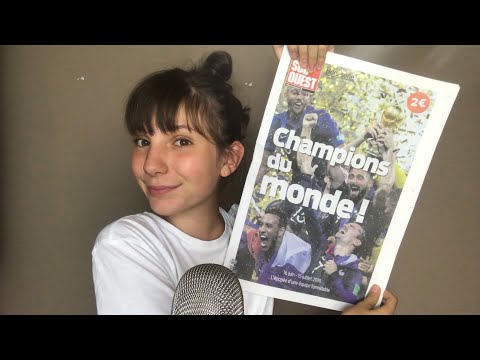 {ASMR FR} Page turning avec des journaux