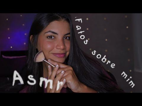 ASMR voz suave com pincel na tela | Fatos Sobre Mim