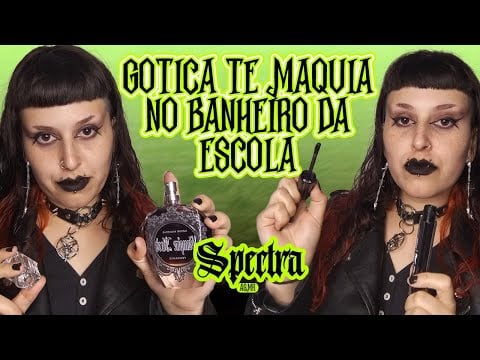 TE TRANSFORMANDO EM GÓTICA NO BANHEIRO DA ESCOLA | ASMR ROLEPLAY