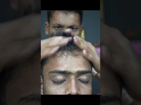 Relaxing Indian Oil Head Massage ASMR #shorts #indianoil #headmassage