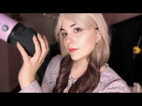 ASMR soft mic brushing & pumping 