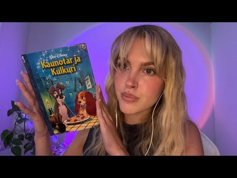 ASMR SUOMI luen sulle iltasadun 🎀 | kaunotar ja kulkuri | reading a bedtime story (whispered)
