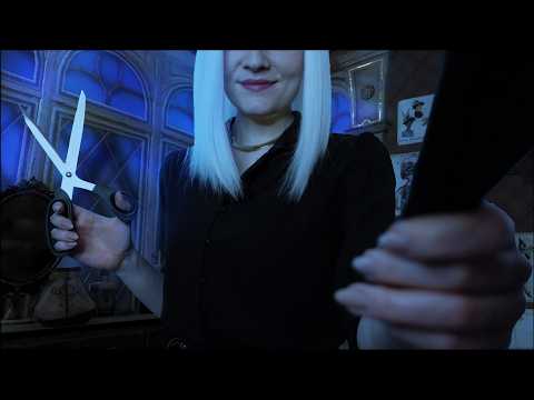 ASMR ✂️ The Midnight Barber (little eye contact)