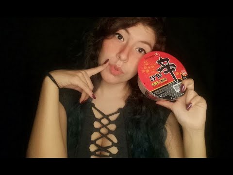 ASMR ♡ 😈🥵 COMIENDO SUPER PICANTE RAMEN COREANO 😈🌶🔥 MUCKBAND SPICY 🔥