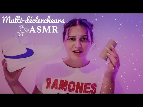 ASMR FRANÇAIS ☽ Mon chéri choisit mes triggers 😴💜💤 (10 triggers, Multi-déclencheurs, Ear to ear)