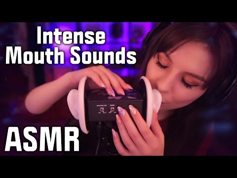 ASMR Intense Mouth Sounds 3Dio 💎 No Talking