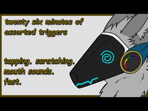 [Furry ASMR] 26 triggers to help you sleep 💙