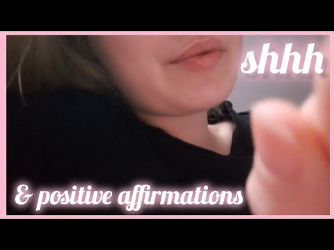 lofi asmr | shhh + positive affirmations [covering your eyes, personal attention]