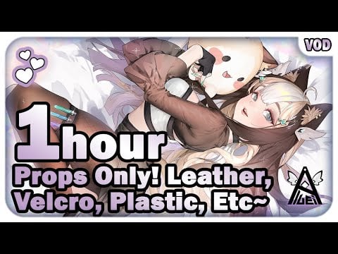 Props Only! Leather gloves, Velcro, Prastic, etc~ ♡ 1 HOUR【ASMR / 3DIO】