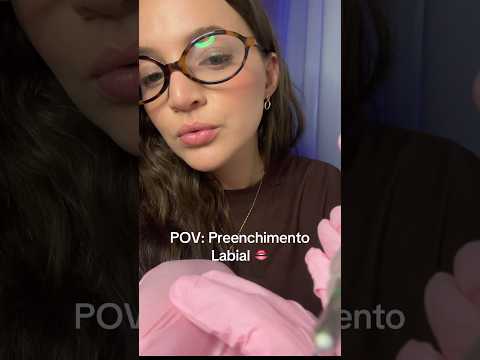 ASMR Preenchimento labial em você 👄 #asmr #pov #roleplay #asmrbrasik