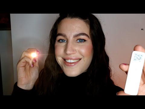 ASMR | Winter Doctor Check-up Roleplay (Covid test, Eye check, whispering)