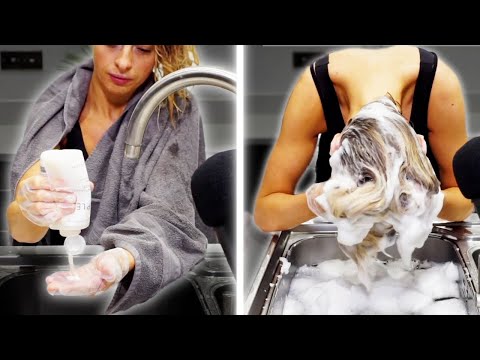 [ASMR] OLAPLEX  | ASMR Shampoo over Sink Sounds!!🚿