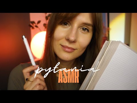 ASMR po polsku 🌙 ZADAJĘ CI DUŻO PYTAŃ NA SEN ✨ (bliski szept)