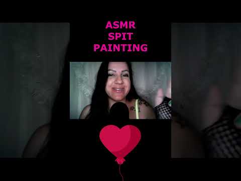 ASMR-SHORTS SPIT PAINTING #asmr #rumo1k #shorts
