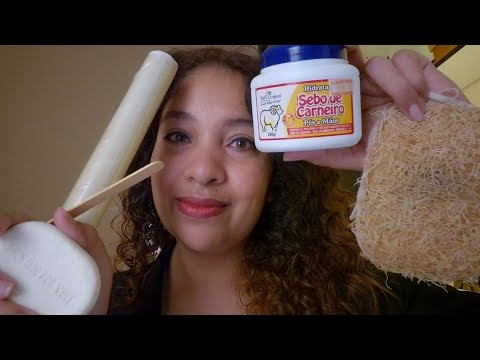ASMR Cuidando dos seus pés cansados (com menos falas, quase um No Talking)🌿 Da Limpeza à Hidratação✨