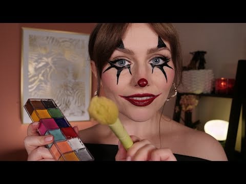 ASMR Painting Your Face 🎃 Halloween Makeup Roleplay 💋