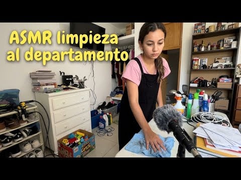 ASMR HACIENDO LIMPIEZA + CHICLE