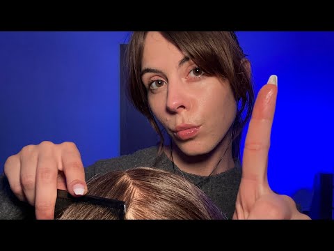 ASMR Strict Mum checks your hair for lice! 🪮🤨