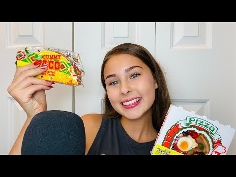 Asmr ~ Eating gummy food! 🌮🍕🍔