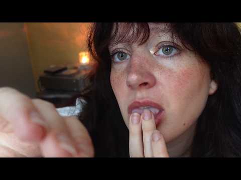soft SPITPAINTING with whispered affirmations ASMR lots of MOUTH SOUNDS