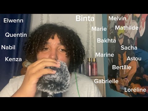 ASMR: Avec vos prénoms 💙 ( bruits de bouche 👄)