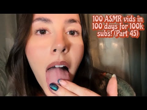 ASMR- Tongue tapping and spit painting your skincare 🧖‍♀️