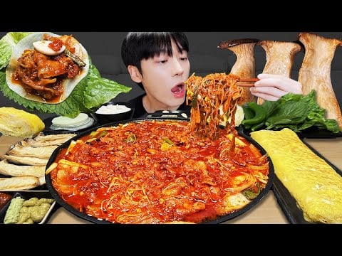 ASMR MUKBANG 집밥 직접 만든 콩나물 불고기 & 레시피 치즈 계란말이, 버섯 먹방 | Korean Home Meal EATING