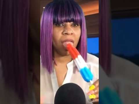 ASMR Eating Popsicle #shortvideo #eating #popsicle